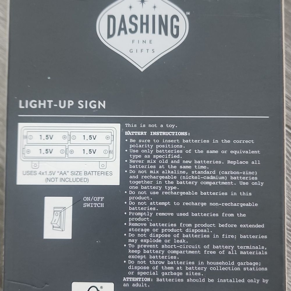 Dashing Light-up Sign - Picture 2 of 2